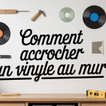 accrocher vinyl mur composition moderne outils