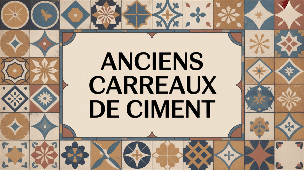 mosaique ancien carreaux de ciment motifs geometriques