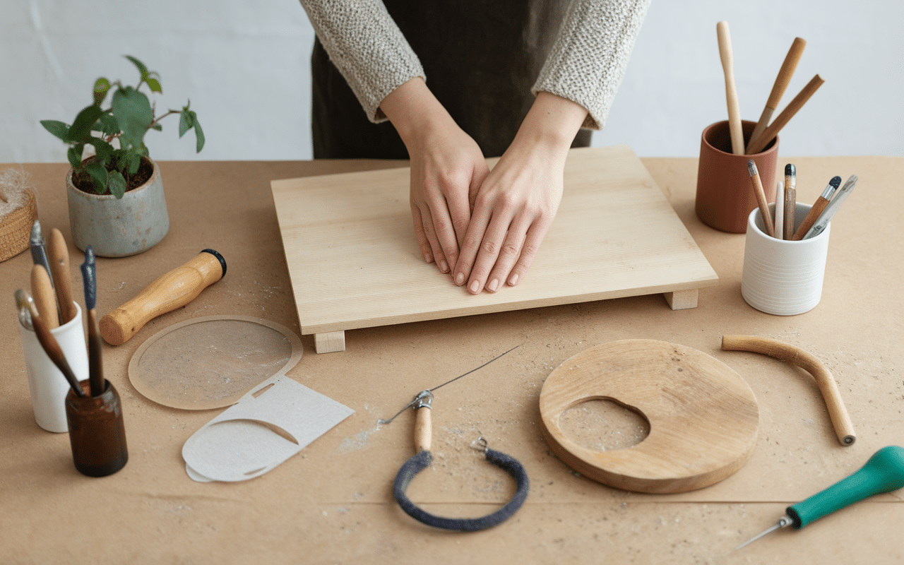 Ponçage d’un buffet transformé en meuble de salle de bain