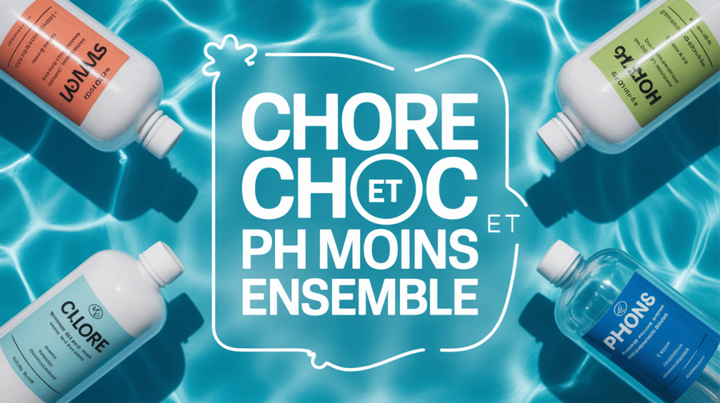 Photo piscine chlore choc et ph moins en même temps