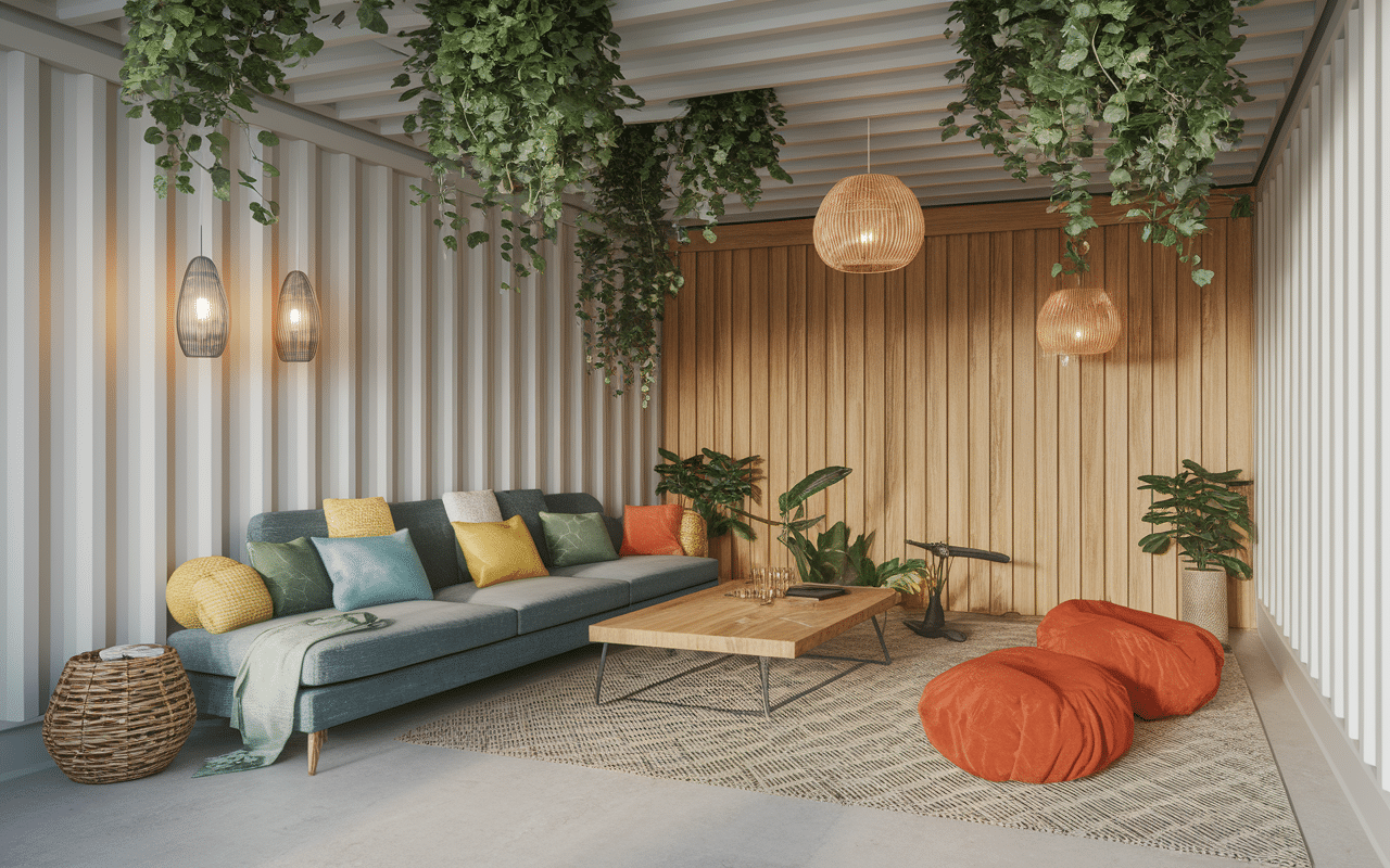 Decoration isolation interieur maison container
