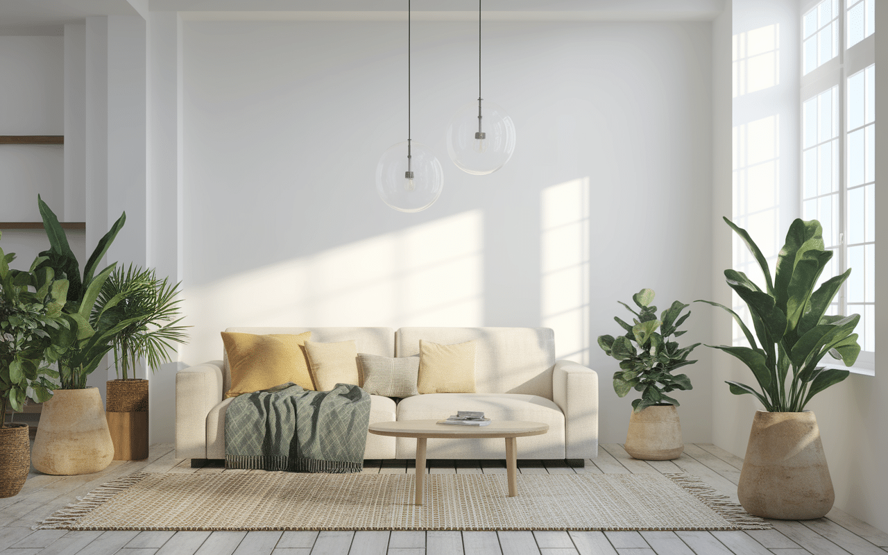 intérieur moderne maisons blanches décoration