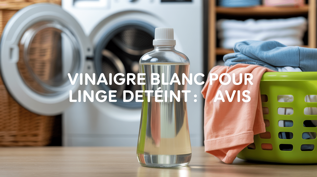 Linge déteint vinaigre blanc avis bouteille et panier proche machine