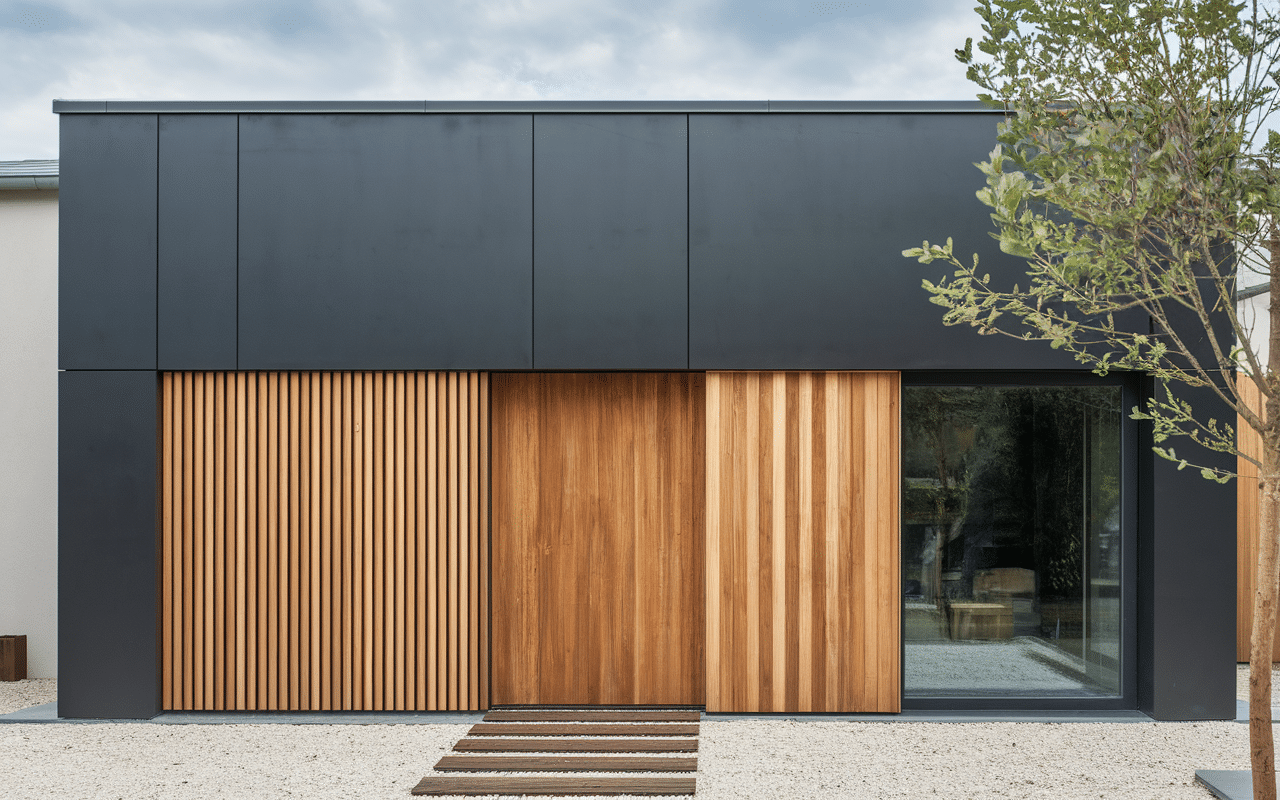 Materiaux cloture jardin moderne design