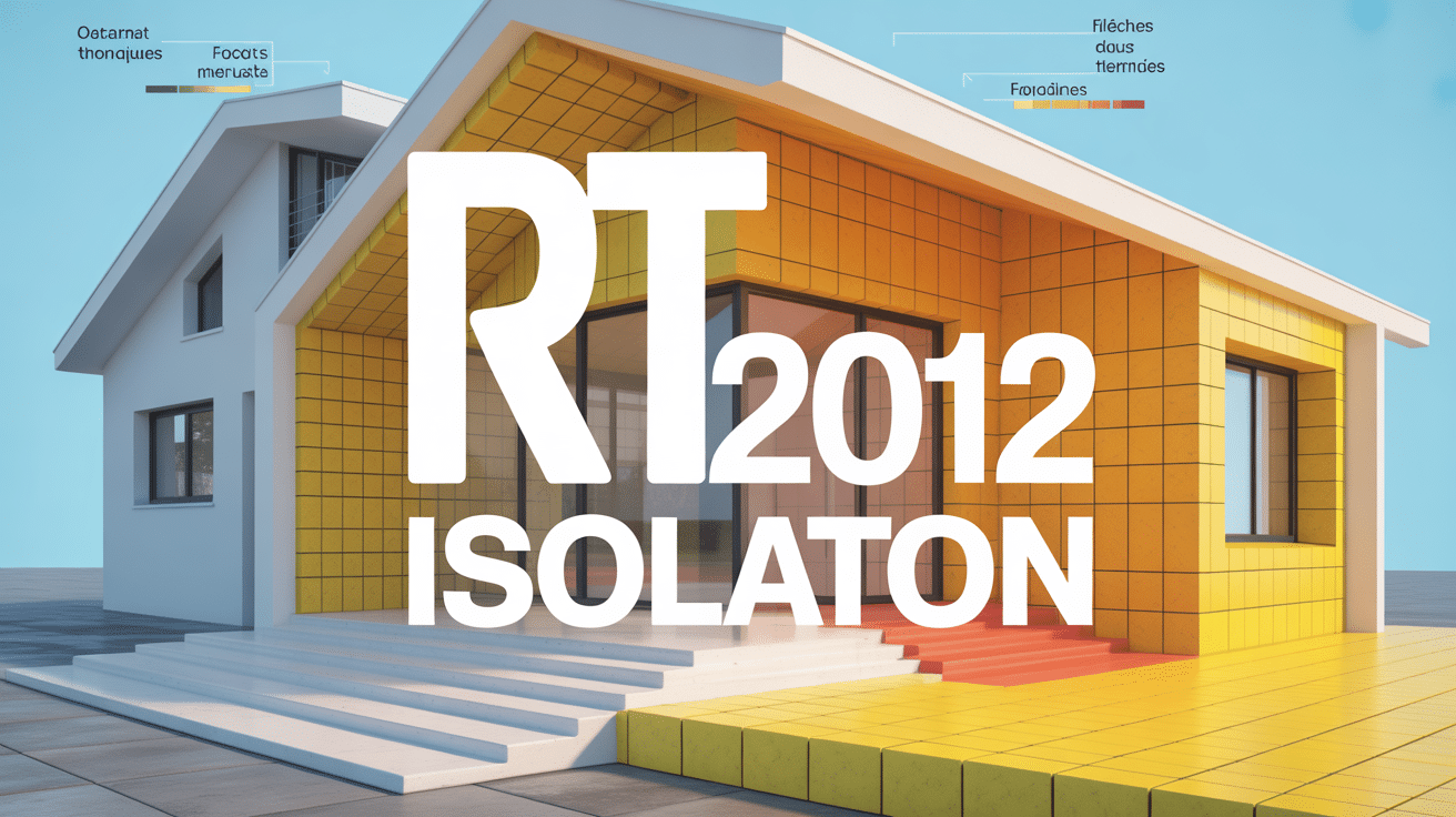 rt 2012 isolation coupe maison flux thermiques