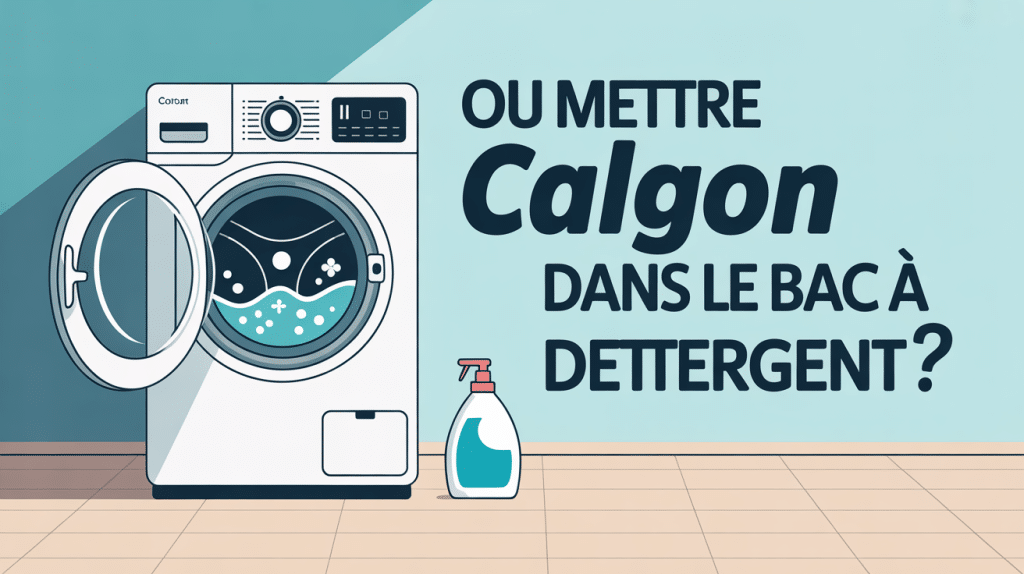 Symbole bac à détergent machine à laver calgon compartiments visibles