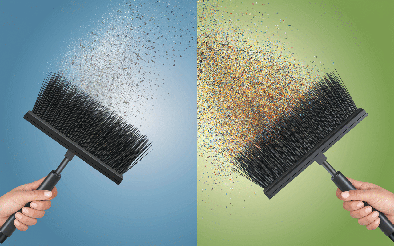 Balai professionnel microfibre contre balai traditionnel nettoyage