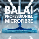 Balai professionnel microfibre nettoie sol carrelé moderne