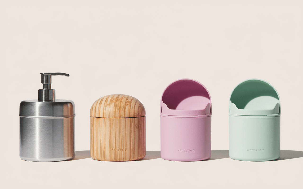 Boite pour savon voyage metal, bambou, silicone, plastique