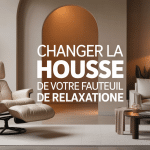 changer housse fauteuil stressless cuir beige salon élégant