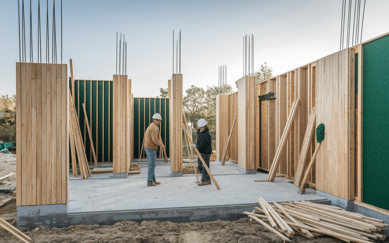 chantier maison du futur matériaux écologiques biosourcés