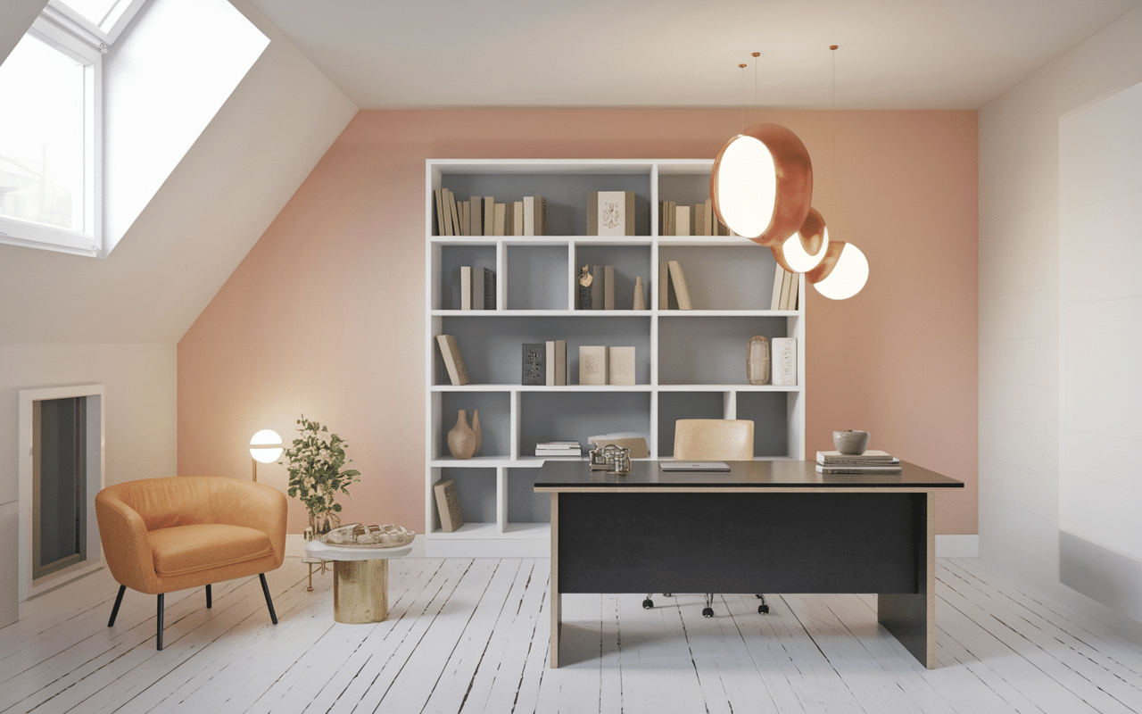 corbeille à papier design géométrique bureau minimaliste