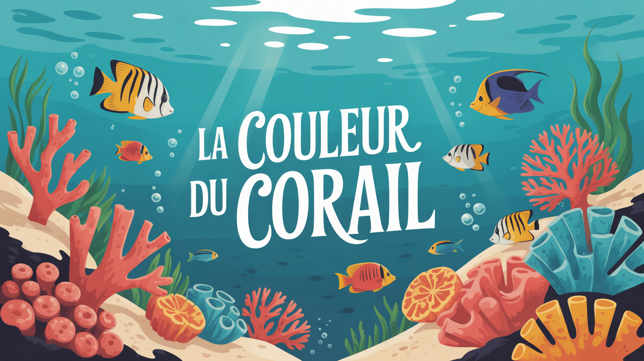 Récif sous-marin couleur du corail rouge orange bleu jaune