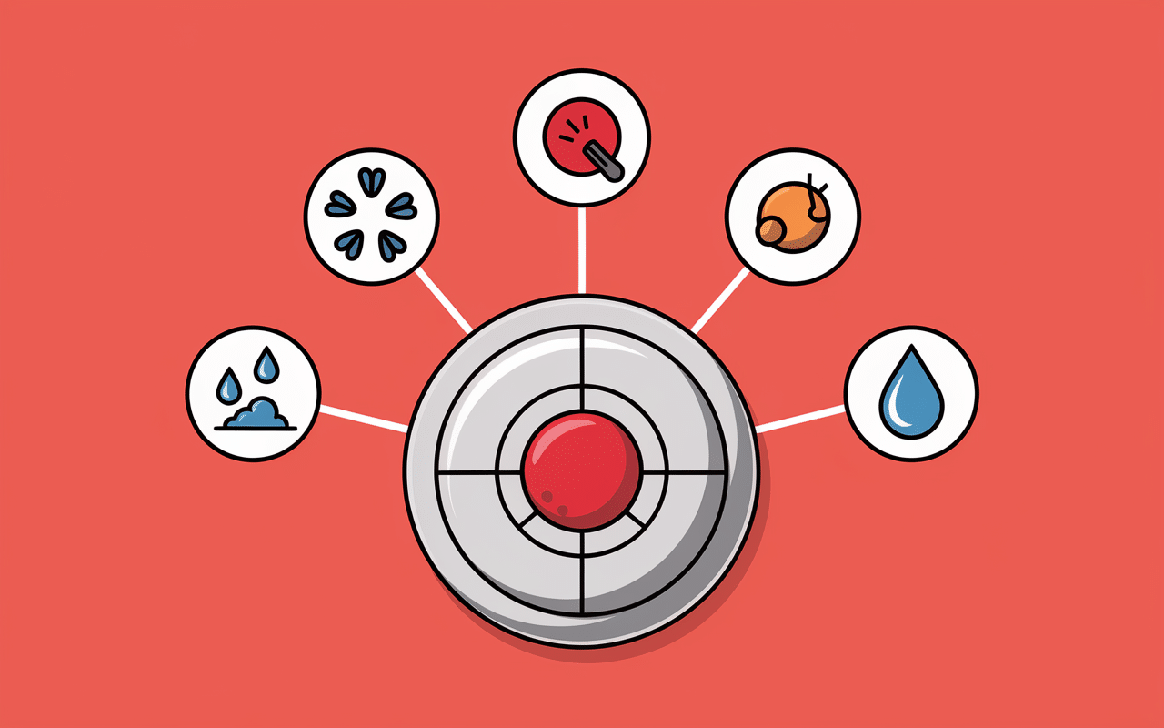 Causes détecteur de fumée qui bip : pile poussière humidité