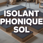 vue coupe sol isolant phonique outils pose