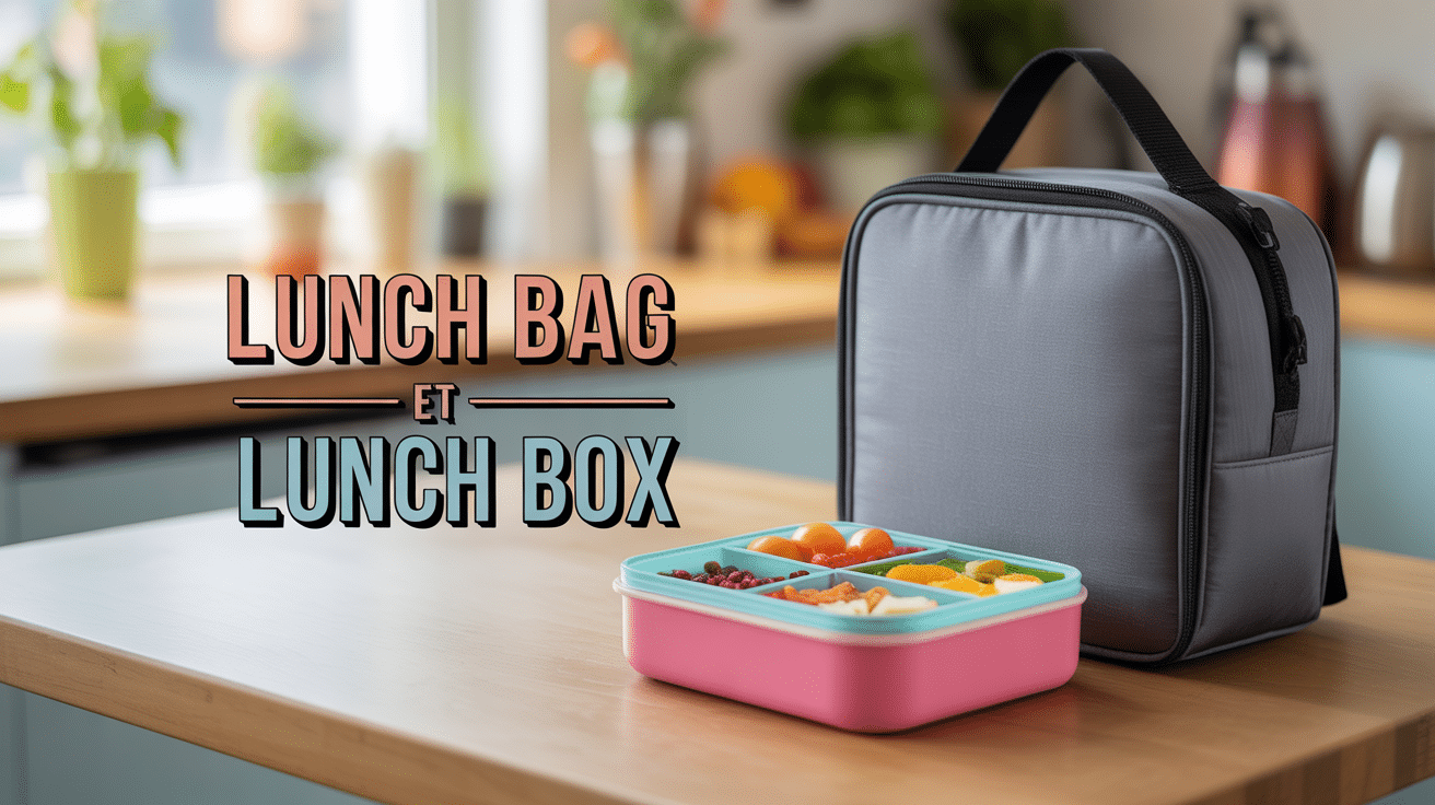 lunch bag and lunch box repas nomade moderne
