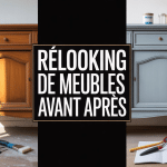 meuble relooké avant apres split écran transformation vintage