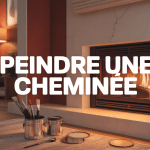 peindre une cheminée dans salon ambiance chaleureuse