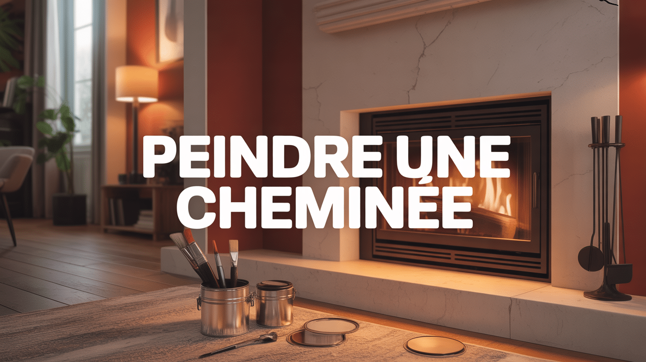 peindre une cheminée dans salon ambiance chaleureuse