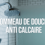 pommeau de douche anti calcaire chromé salle de bain propre