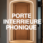 porte intérieure phonique bois joints acoustiques maison contemporaine