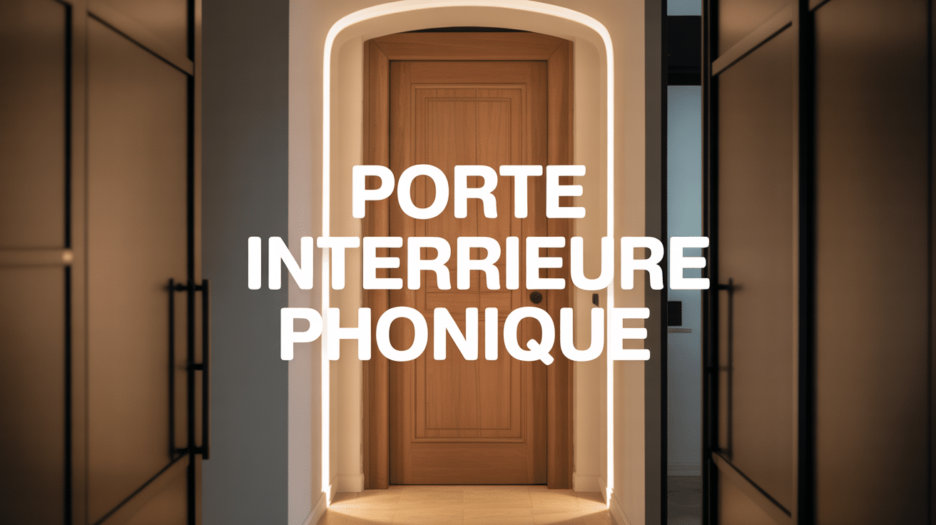 porte intérieure phonique bois joints acoustiques maison contemporaine