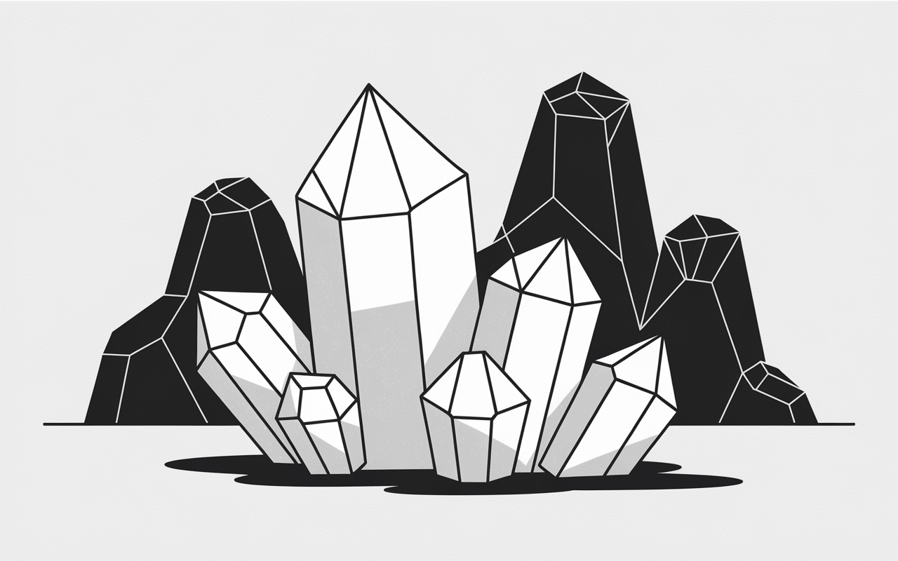 Structure quartz blanc composition et dureté