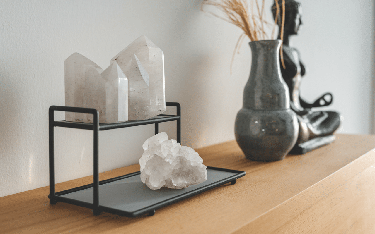 Quartz blanc décoration méditation bijoux détente