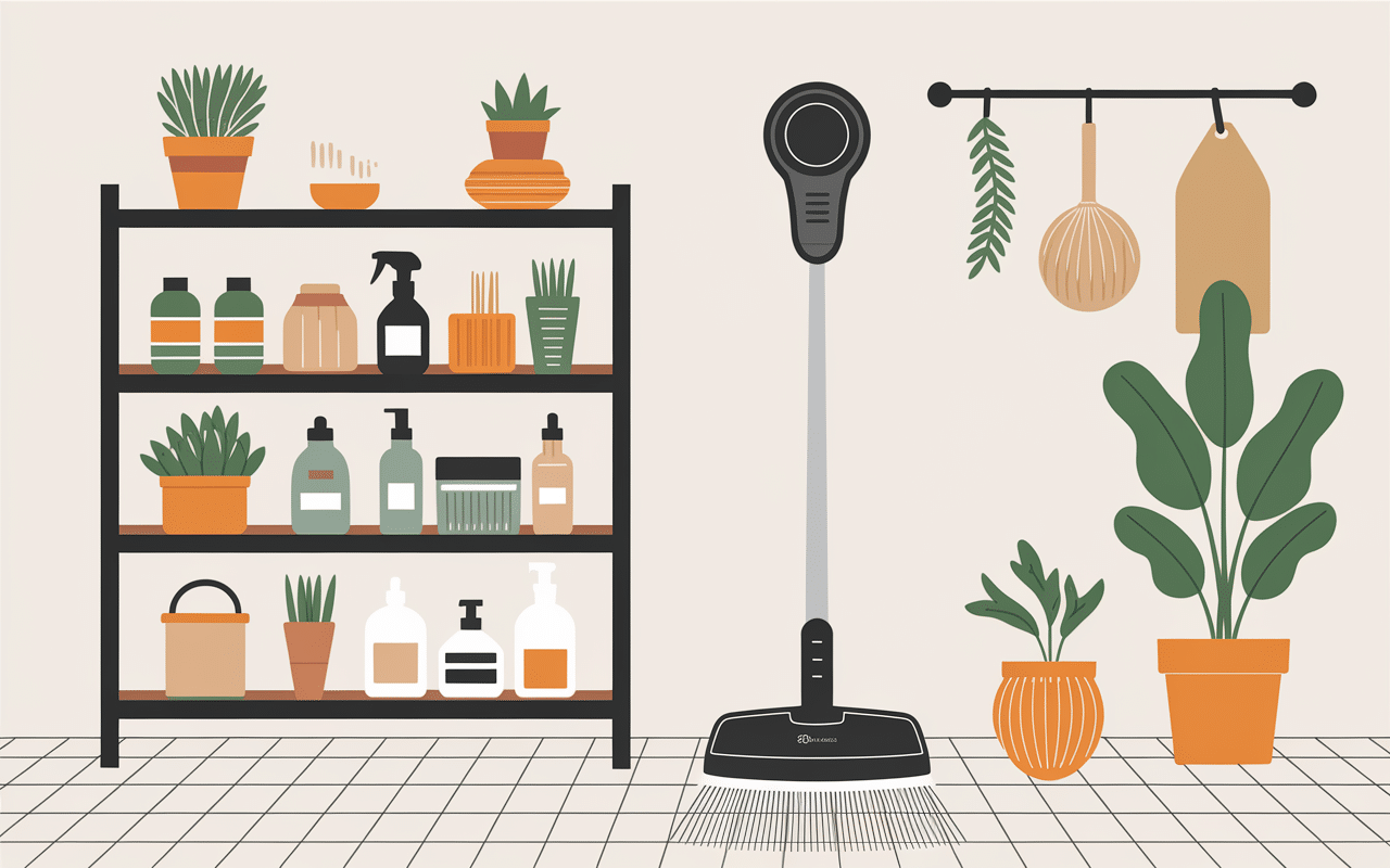 Aspirateur élimine scarabée noir dans maison