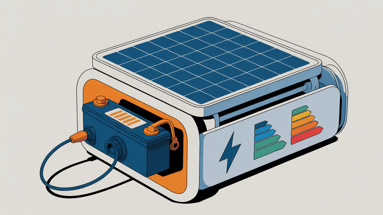 Schéma batterie pour volet roulant solaire Velux fonction