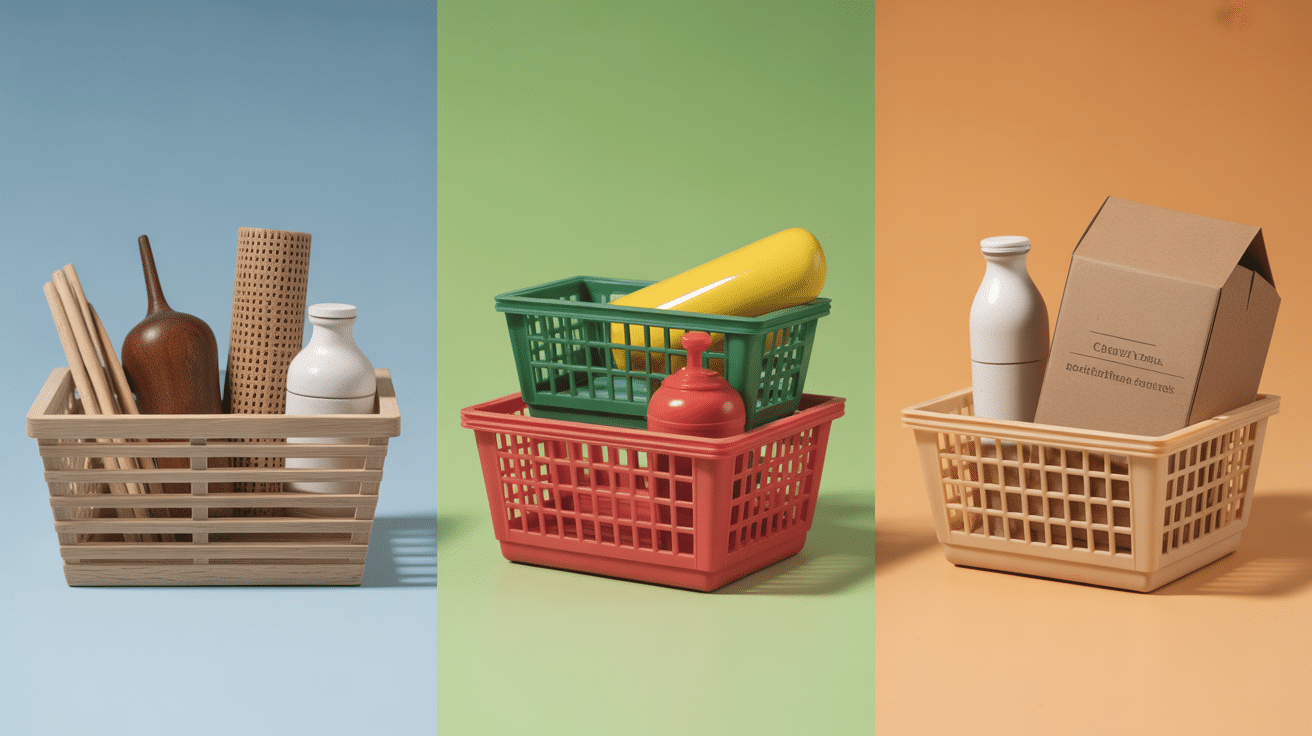 Cagettes bois plastique carton comparaison