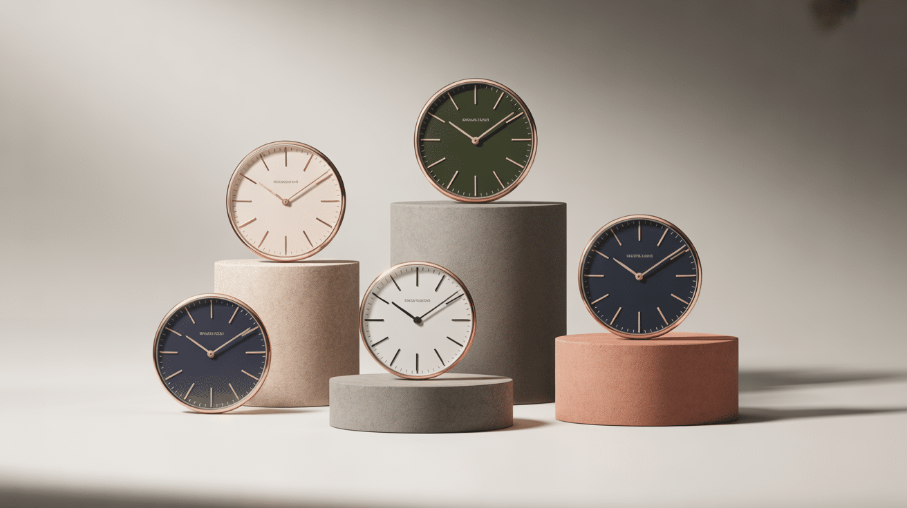 Horloges dali design fondant différents matériaux