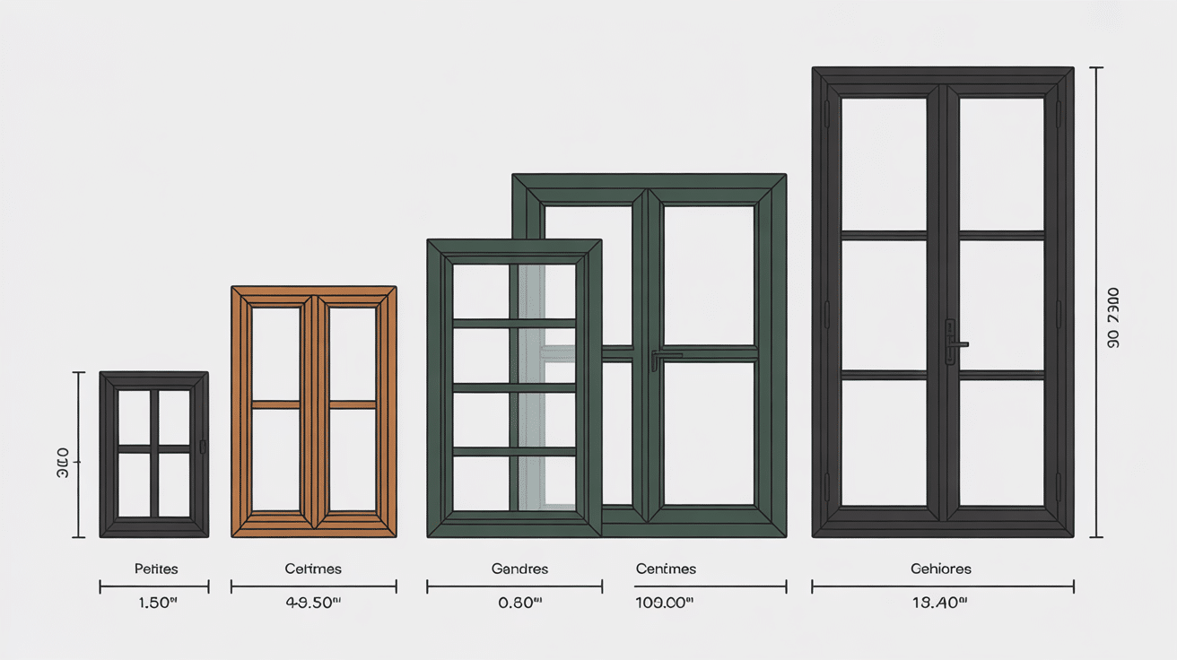 Comparatif tailles fenêtre de toit Roto dimensions