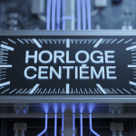 horloge centieme ecran digital chiffres precision