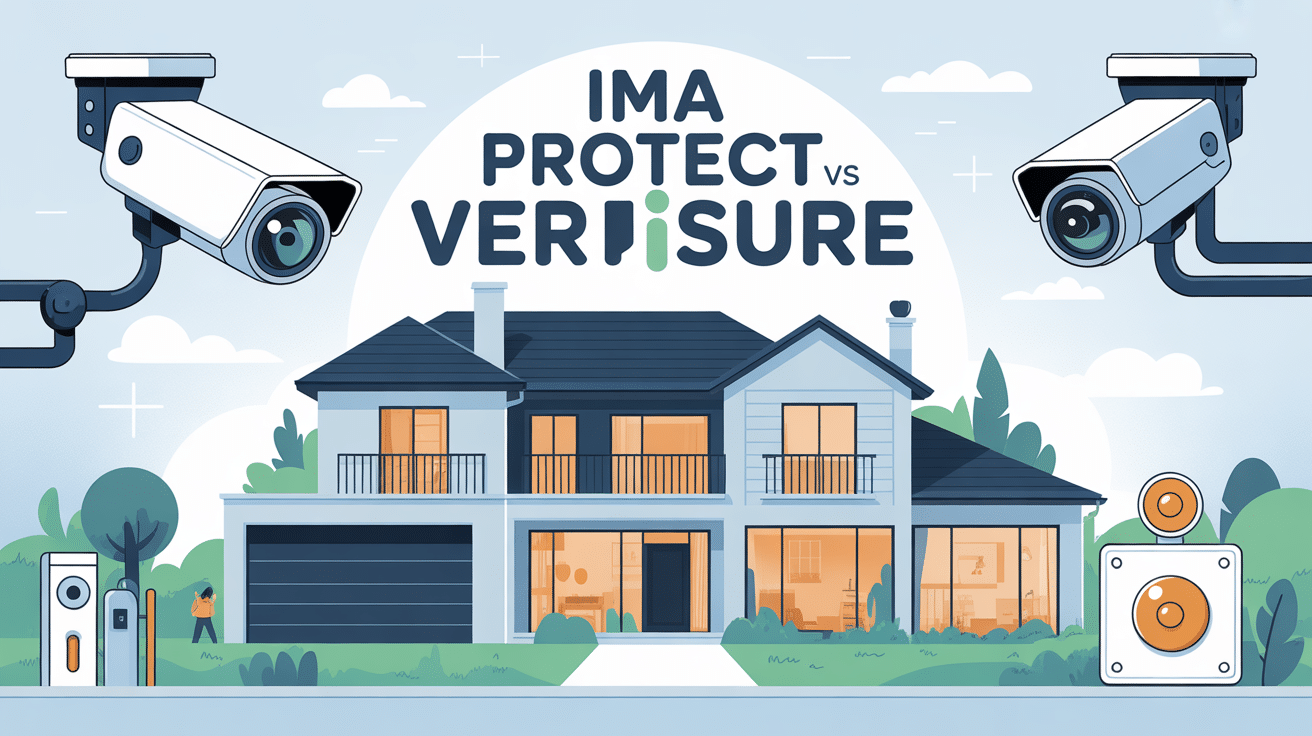 ima protect ou verisure illustration maison sécurisée