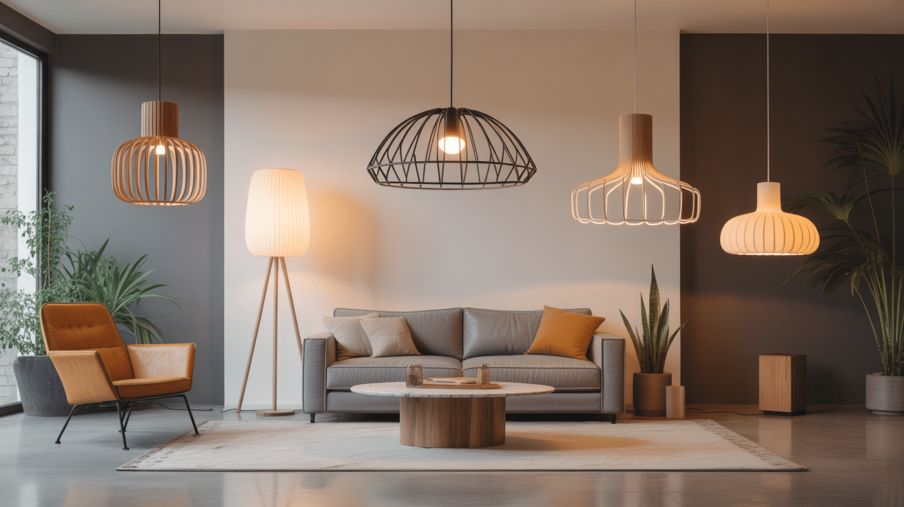 Showroom lampe createur différents styles