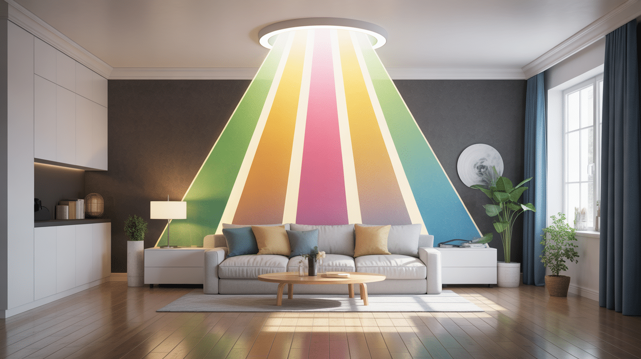 Luminaire hauteur sous plafond 5m schema difference luminosite