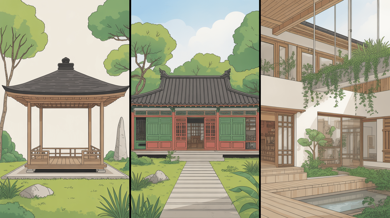 maison asie styles japonais chinois moderne