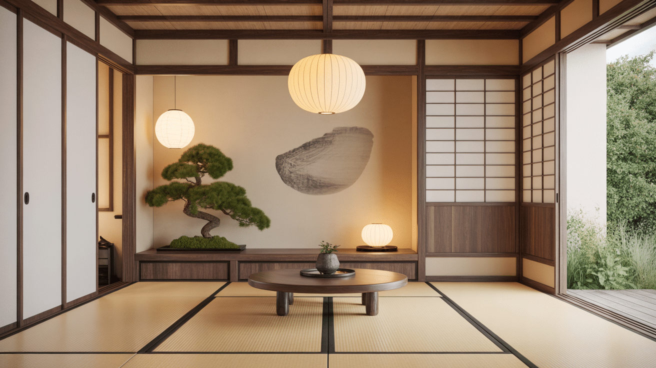 maison asie intérieur zen épuré