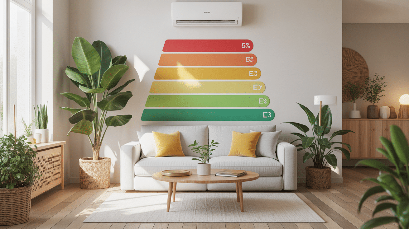 Salon confort hygromètre mode dry climatiseur économie énergie