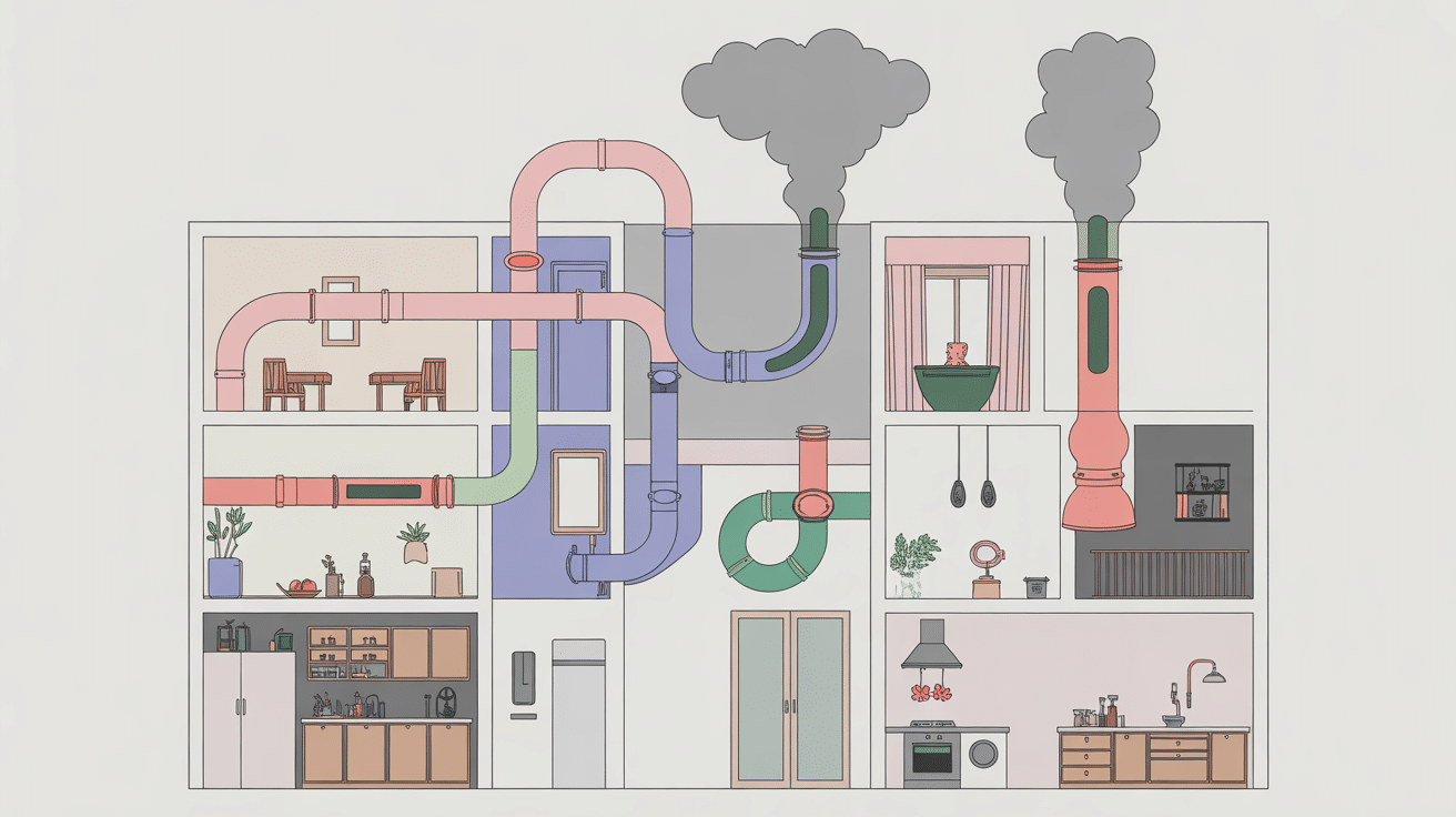 odeur cigarette voisin VMC schéma technique