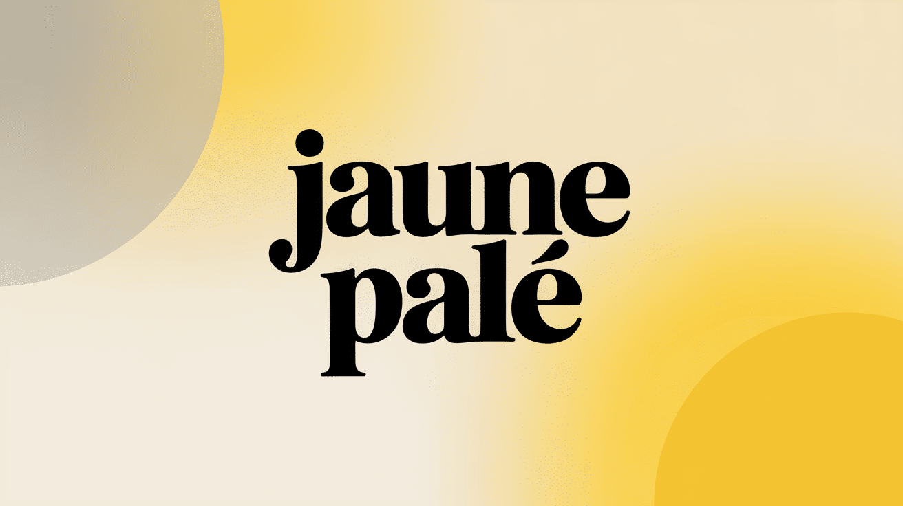 Palette jaune pale moderne décor minimaliste