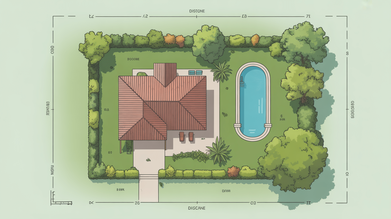 Schéma réglementation piscine à 1 m de la maison