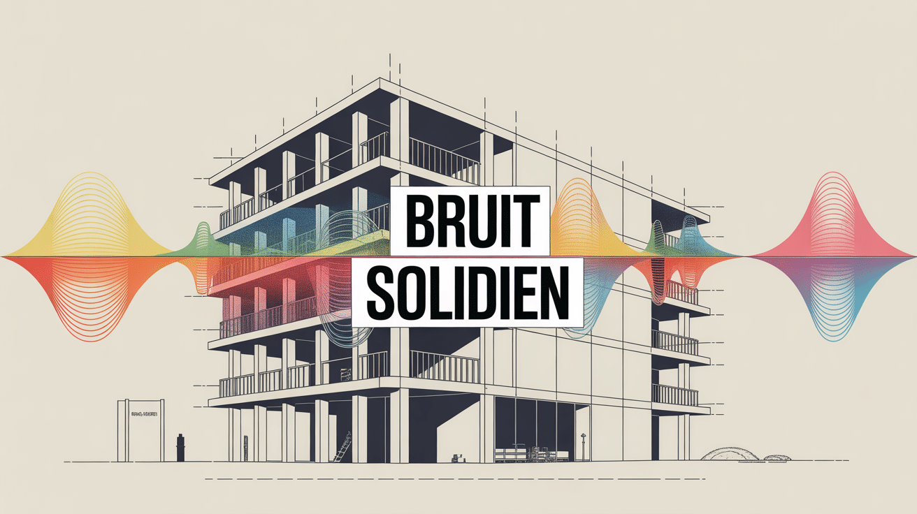 schéma propagation bruit solidien bâtiment