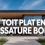 maison moderne avec toit plat ossature bois