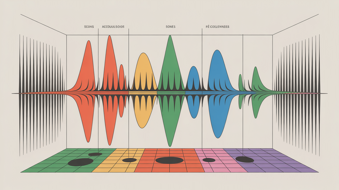 traitement acoustique home studio schéma ondes et réverbérations