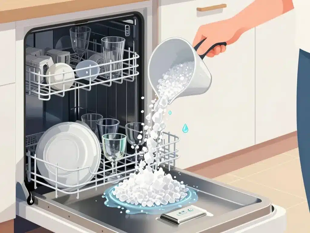 a quoi sert le sel dans le lave vaisselle sel rempli et vaisselle étincelante