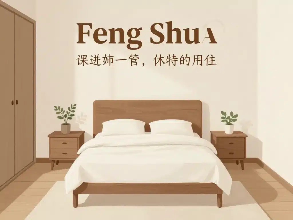 chambre feng shui lit bien placé déco épurée