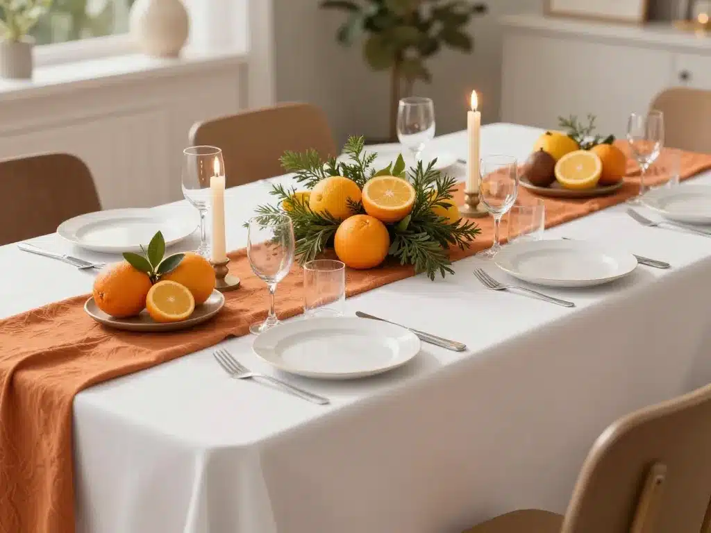 décoration de table facile à réaliser festive