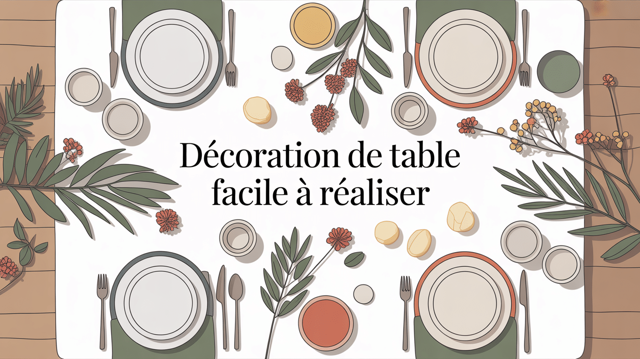 décoration de table facile à réaliser globale
